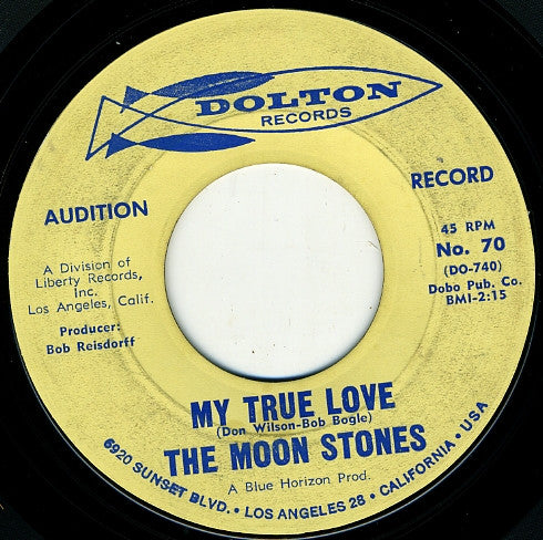 The Moon Stones : My True Love / Love Call (7", Single, Promo)
