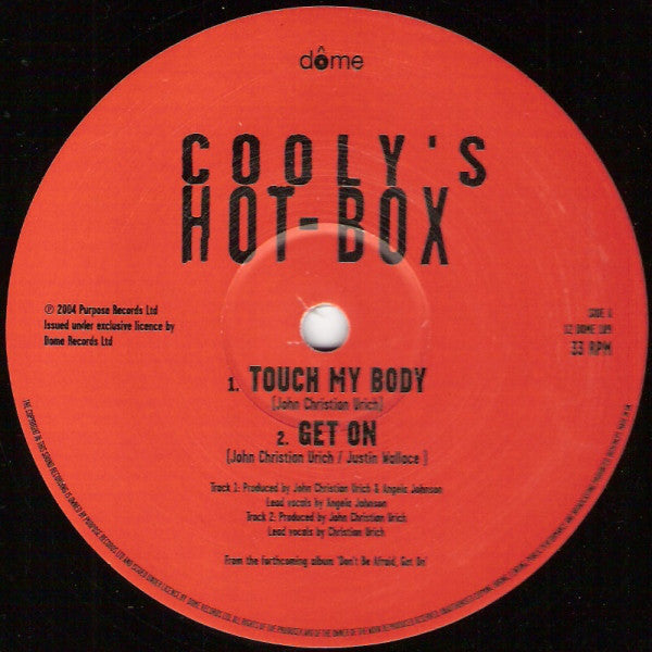 Cooly's Hot Box : Touch My Body (12")