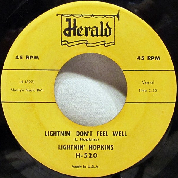 Lightnin' Hopkins : My Little Kewpie Doll (7")