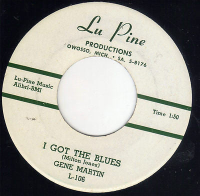 Gene Martin (5) : Lonely Nights (7")