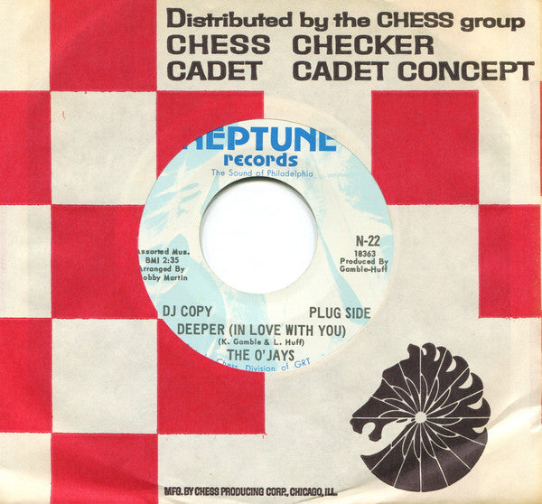 The O'Jays : Deeper (In Love With You) / I've Got The Groove (7", Single, Promo)