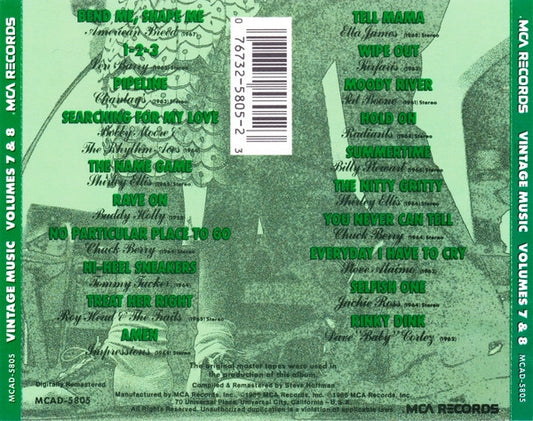 Various : Vintage Music Collectors Series Volumes 7 & 8 (CD, Comp, RM, Den)