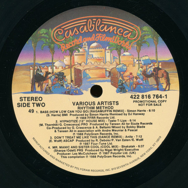 Various : Rhythm Method (LP, Comp, Promo, 49)