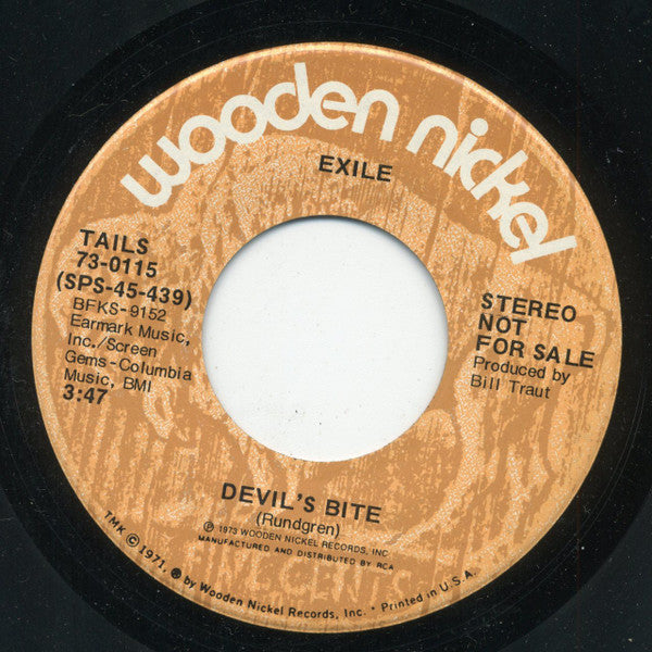 Exile (7) : Devil's Bite (7", Single, Promo)