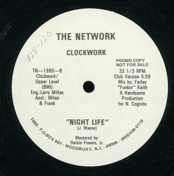 Clockwork (3) : Night Life (12", Promo)