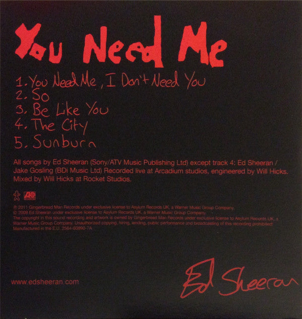 Ed Sheeran : 5 (Box, Comp + CD, EP + CD, EP + CD, EP + CD, EP + CD)