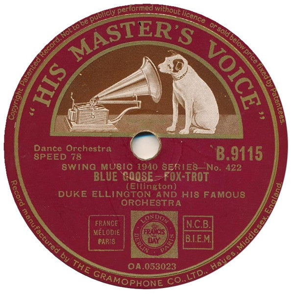 Duke Ellington And His Orchestra : Dusk / Blue Goose (Shellac, 10", RP, DT)