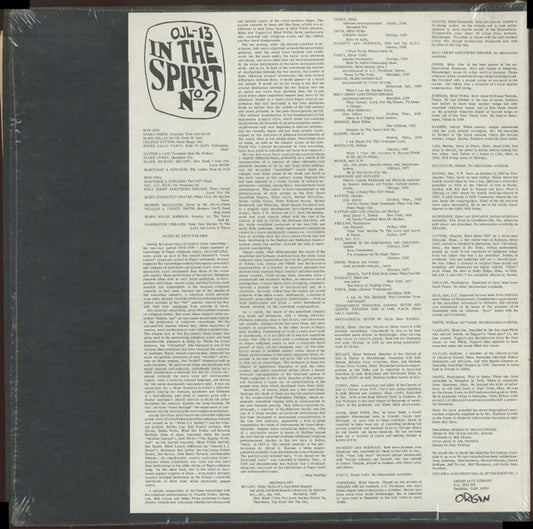 Various : In The Spirit Vol. 2 (LP, Comp, RE)