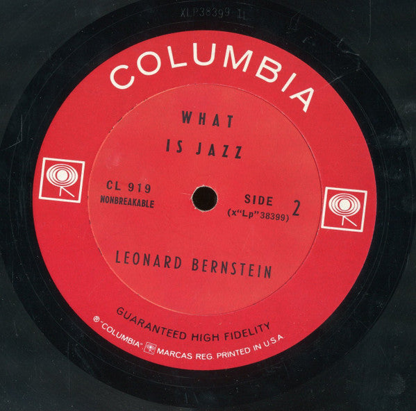 Leonard Bernstein : What Is Jazz (LP, Album, Mono)
