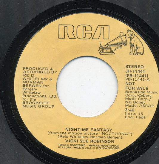 Vicki Sue Robinson : Nightime Fantasy (7", Single, Promo, Styrene)