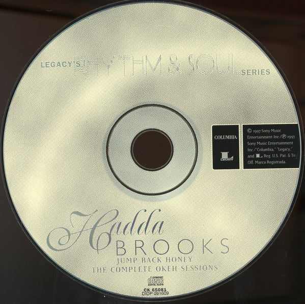 Hadda Brooks : Jump Back Honey - The Complete OKeh Sessions (CD, Comp, Mono)