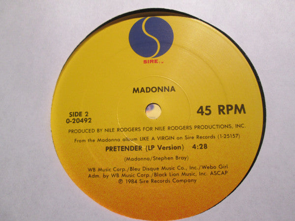 Madonna : Papa Don't Preach (12", Maxi, All)