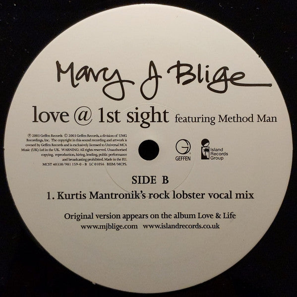 Mary J. Blige : Love @ 1st Sight (12")