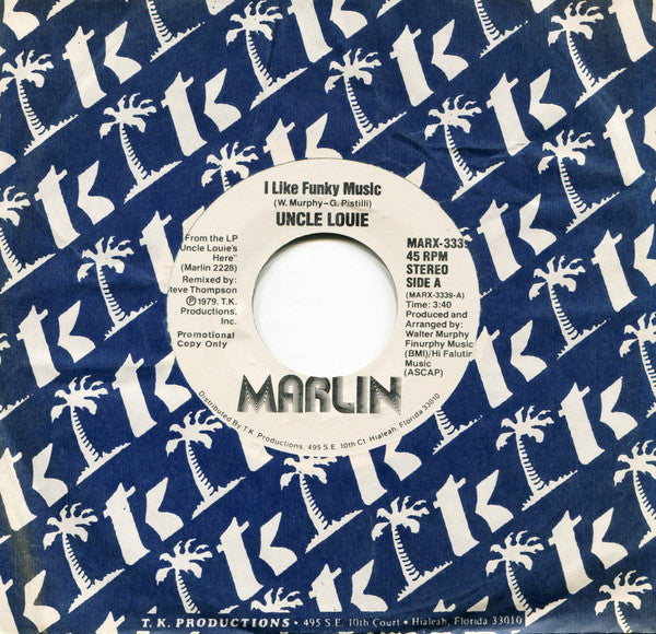 Uncle Louie : I Like Funky Music (7", Single, Promo)