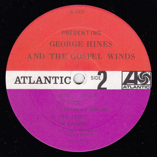 George Hines (3) & The Gospel Winds : Presenting George Hines And The Gospel Winds (LP, Album, Mono)