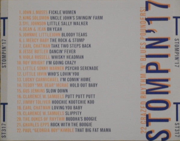 Various : Stompin' 17 - 22 Crazed Rhythm 'N' Blues Pounders! (CD, Album, Comp)