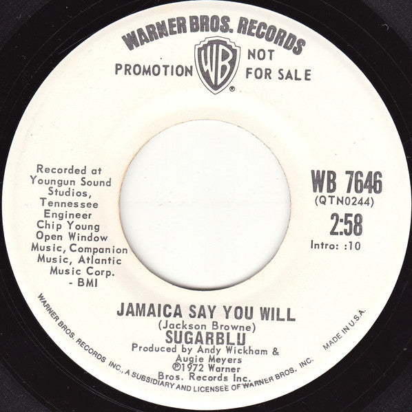 Sugarblue : Tule's Blues (7", Promo)