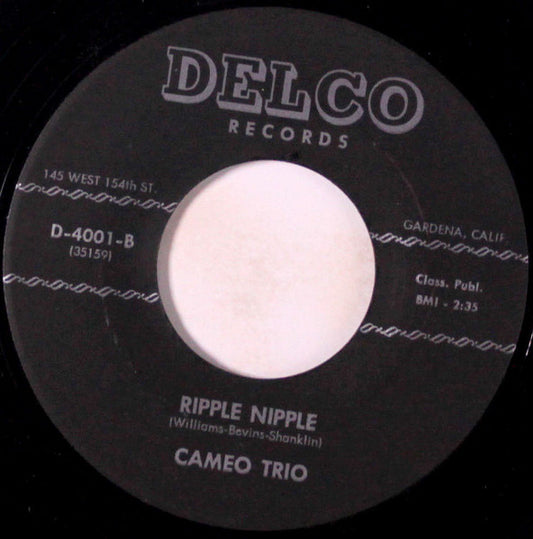 Cameo Trio : All For You (7")