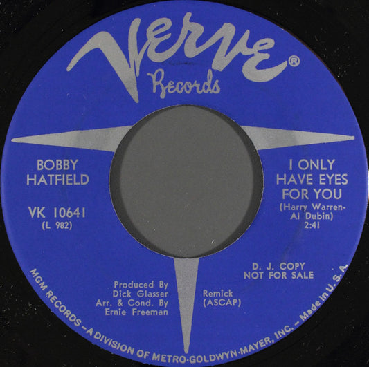 Bobby Hatfield : Answer Me My Love (7", Promo)