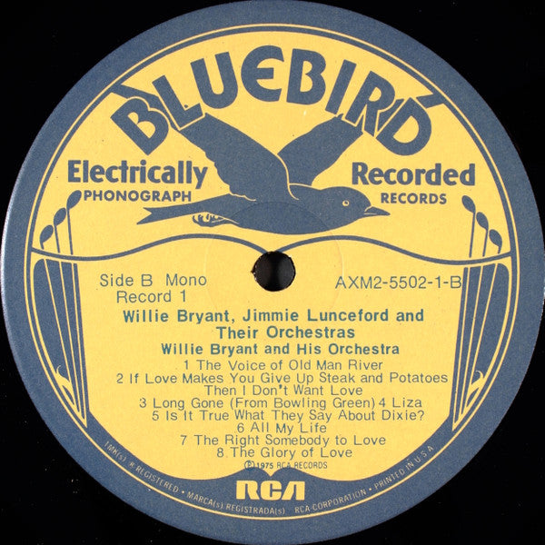 Willie Bryant And His Orchestra, Jimmie Lunceford And His Orchestra : Willie Bryant And Jimmie Lunceford And Their Orchestras (2xLP, Comp, Mono, RM)