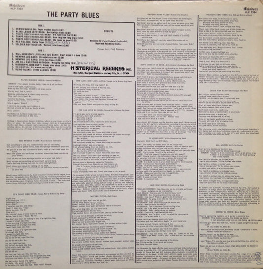 Various : Party Blues (LP, Comp)