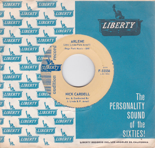 Nick Cardell : Arlene / How Can I Help It (7", Single, Promo)