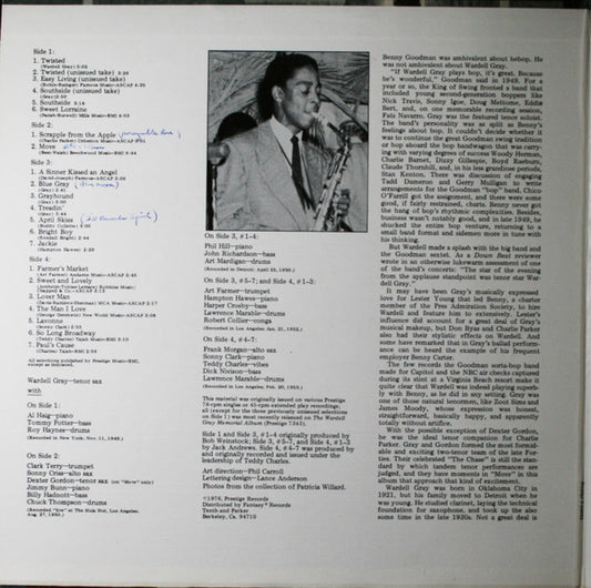 Wardell Gray : Central Avenue (2xLP, Comp)