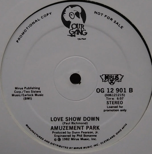 Amuzement Park : Groove Your Blues Away (12", Promo)