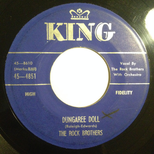 The Rock Brothers : Livin' It Up / Dungaree Doll (7", Single)