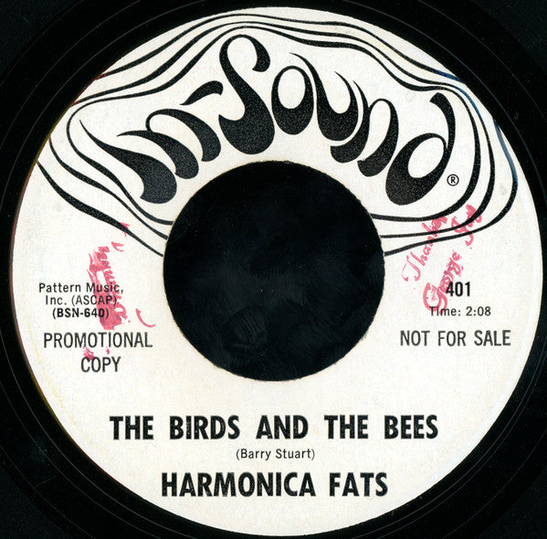 Harmonica Fats : The Big Round Wheel / The Birds An The Bees (7", Single, Promo)