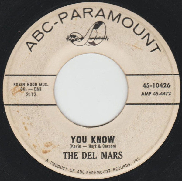 The Del-Mars : That's My Desire / You Know (7", Promo)