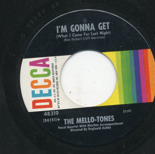 The Mello-Tones : I'm Just Another One In Love With You (7", Single, RE)