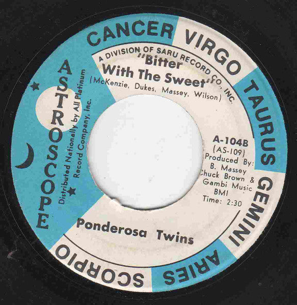 Ponderosa Twins + One : Why Do Fools Fall In Love / Bitter With The Sweet (7")