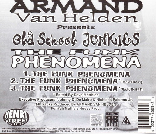 Armand Van Helden Presents Old School Junkies : The Funk Phenomena (CD, Single)