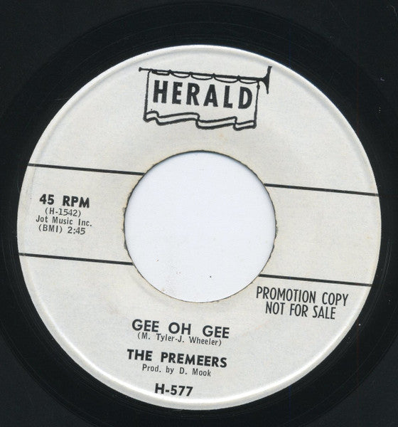The Premeers : Diary Of Our Love (7", Promo)