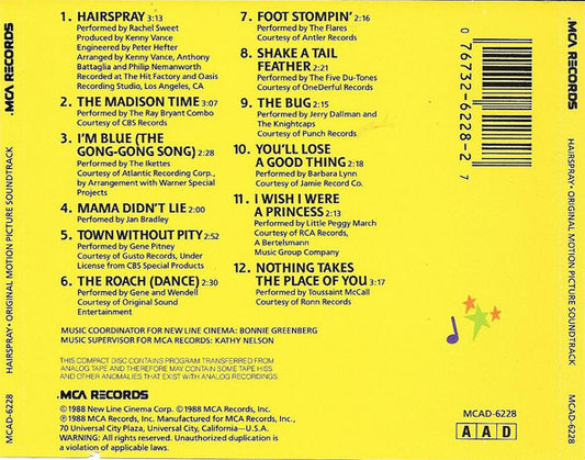 Various : Hairspray (Original Motion Picture Soundtrack) (CD)