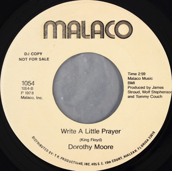Dorothy Moore : (We Need More) Loving Time / Write A Little Prayer (7", Promo)
