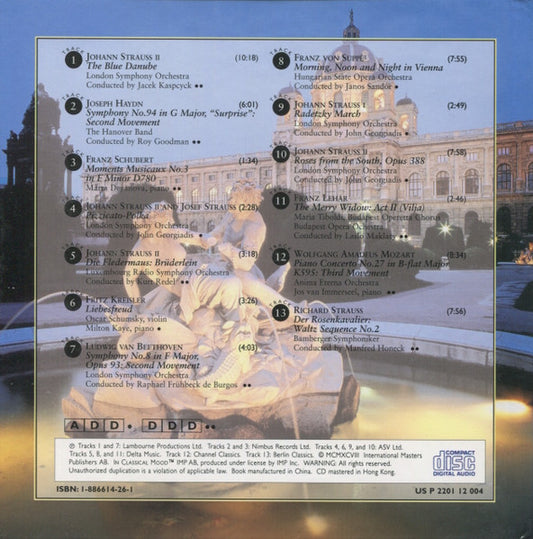 Various : Nights In Vienna (CD, Comp)