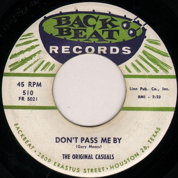 The Original Casuals : Ju-Judy / Don't Pass Me By (7", Single)
