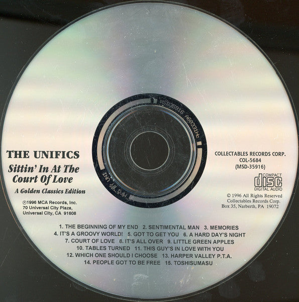 The Unifics : Sittin' In At The Court Of Love - A Golden Classics Edition (CD)