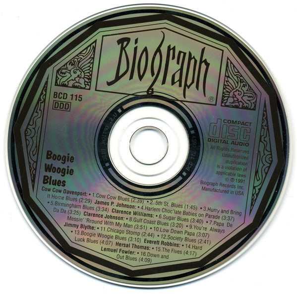 Various : Boogie Woogie Blues (CD, Comp)