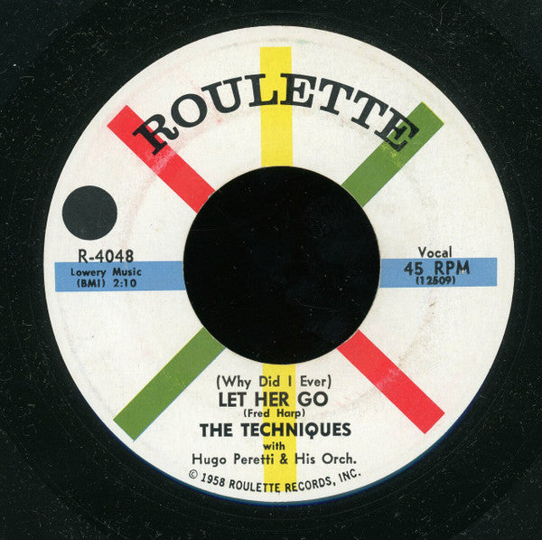 The Techniques (2) With The Hugo Peretti Orchestra : Marindy (7", Single, Mono)