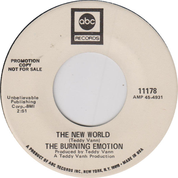 The Burning Emotions : The Whatchamacallit (7", Promo)