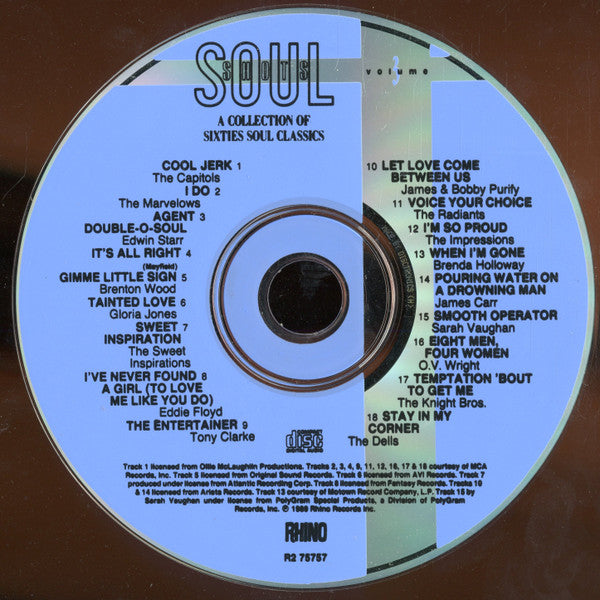 Various : Soul Shots Volume 3 (A Collection Of Sixties Soul Classics) (CD, Comp, Dis)