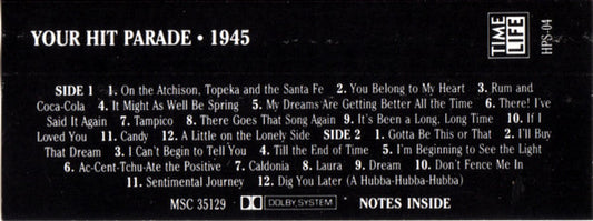 Various : Your Hit Parade 1945 (Cass, Comp, RM)