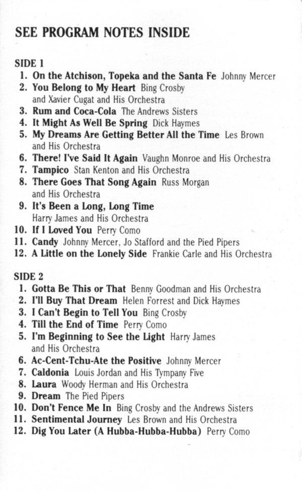 Various : Your Hit Parade 1945 (Cass, Comp, RM)