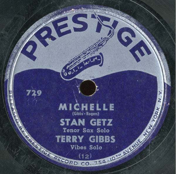 Stan Getz Quartet / Stan Getz : Too Marvelous For Words / Michelle (Shellac, 10")