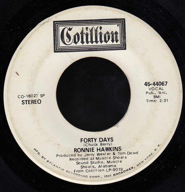 Ronnie Hawkins : Bitter Green (7", Single, Promo, SP-)