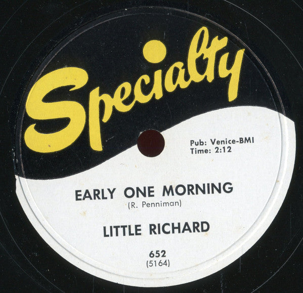 Little Richard : She Knows How To Rock / Early One Morning (Shellac, 10")