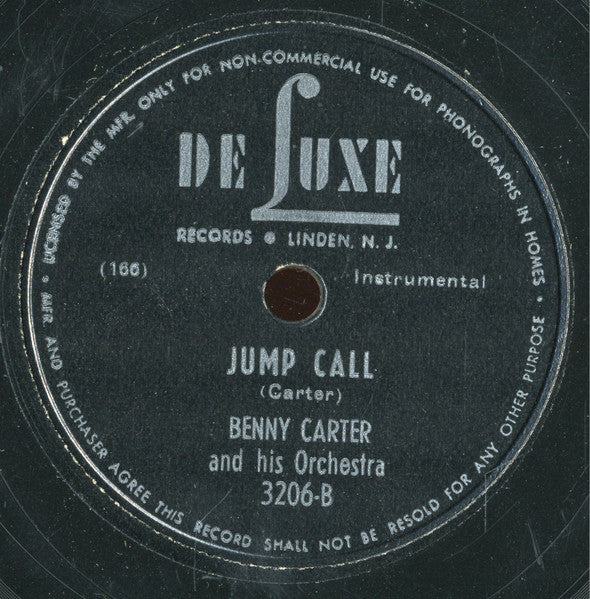 Billy Eckstine With The Deluxe All Star Band Benny Carter And His Orchestra : I Got A Date With Rhythm / Jump Call (Shellac, 10")
